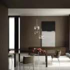 كرسي طعام مغطى بجلد إيكولوجي مصنوع في إيطاليا - جوليا Viadurini