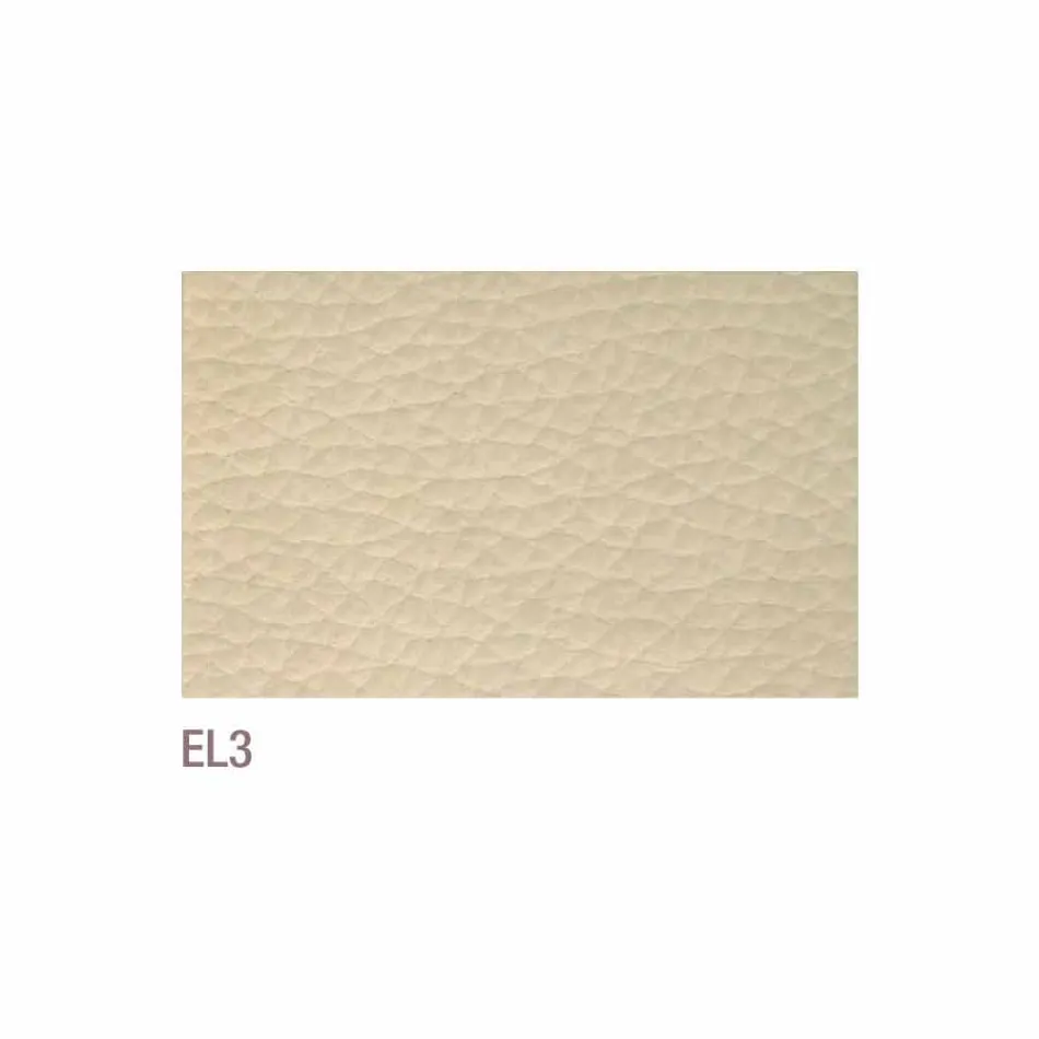 كرسي طعام Bessie مصنوع من الجلد الصناعي بلون الحمام، صنع في إيطاليا Viadurini