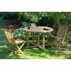 كرسي حديقة قابل للطي من خشب الساج الطبيعي - يجدراسيل Viadurini