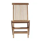 كرسي حديقة قابل للطي مصنوع من خشب الساج - برايت Viadurini