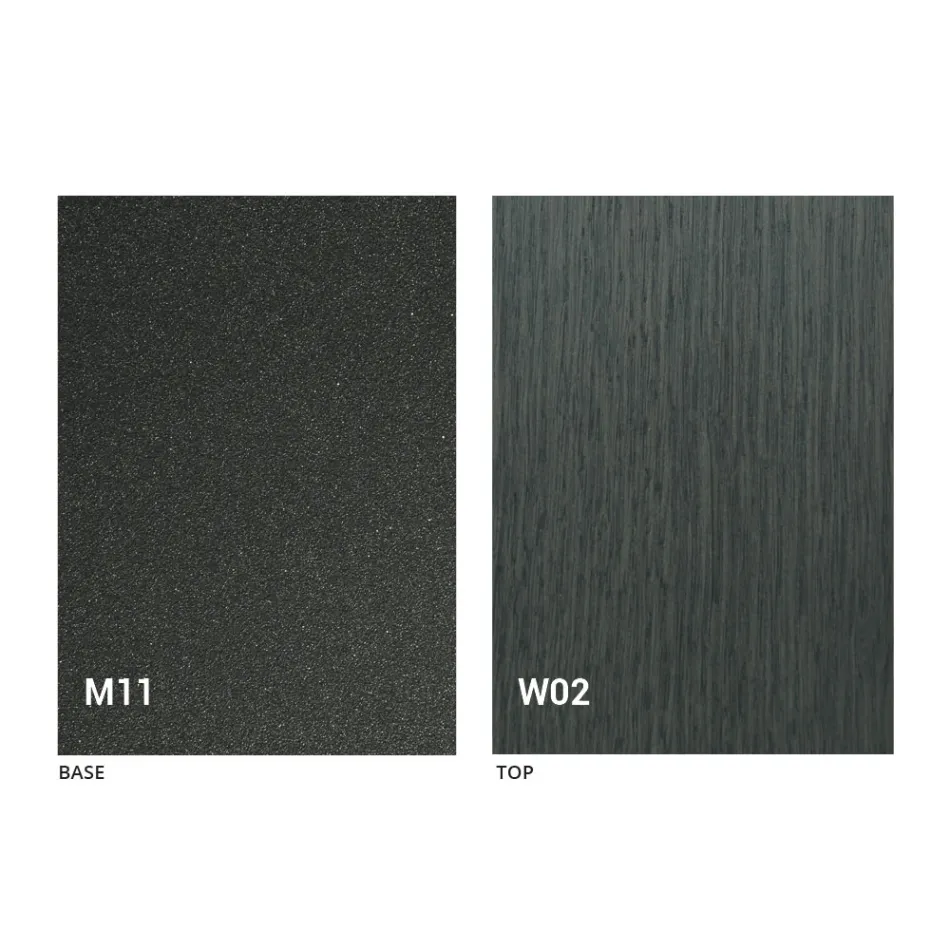 كرسي قابل للطي من المعدن وخشب البلوط، قطعتين، صنع في إيطاليا - روبرتا Viadurini