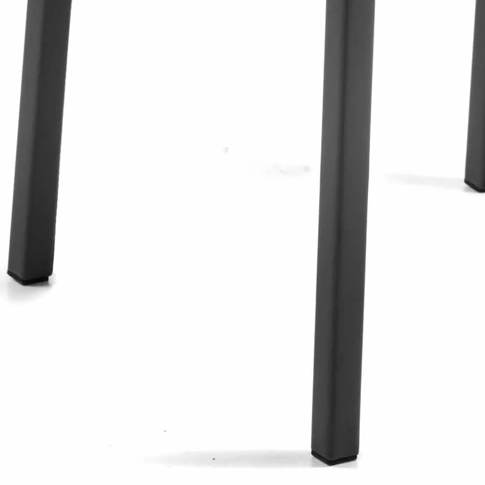 كرسي طعام بتصميم Bessie XL مصنوع من الجلد البيئي، صنع في إيطاليا Viadurini