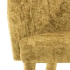 كرسي طعام منجد بقماش صنع في إيطاليا، 4 قطع - تاجاتا Viadurini