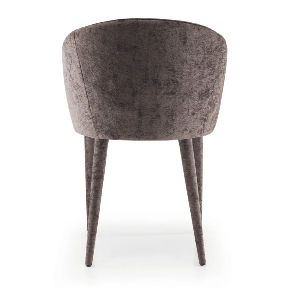 كرسي طعام منجد بقماش صنع في إيطاليا، 4 قطع - تاجاتا Viadurini