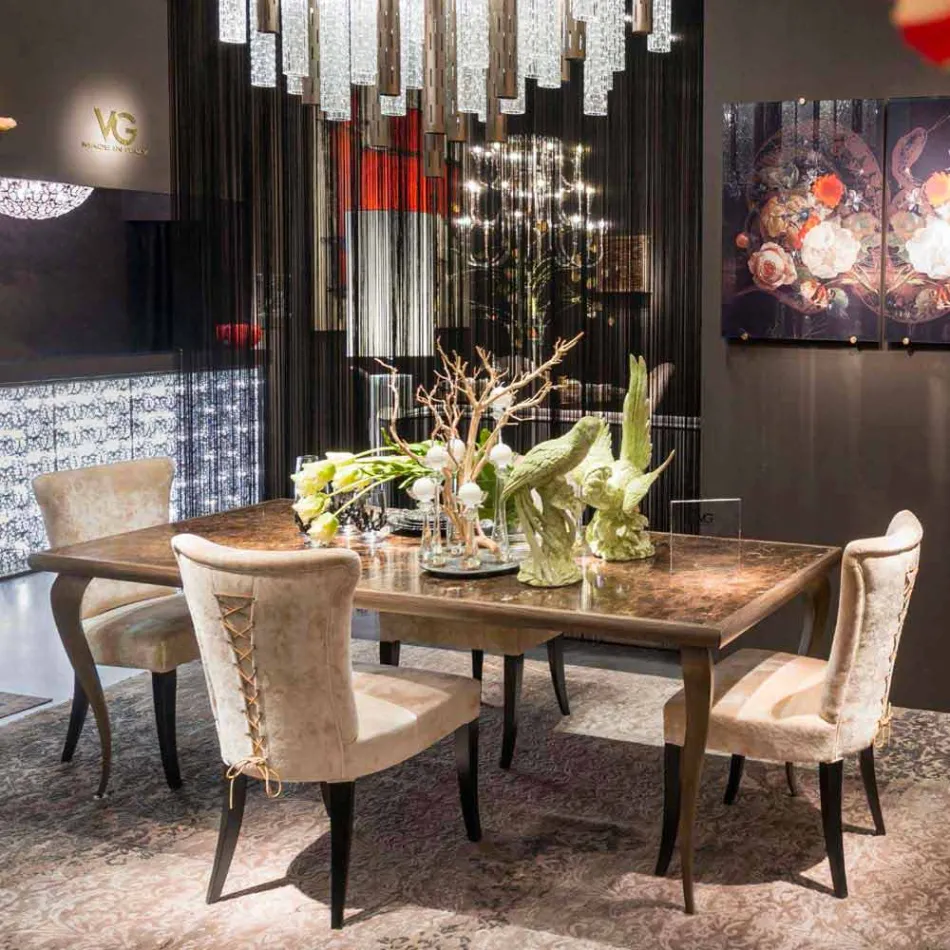 2 سبتمبر كراسي على طراز Belle époque منجدة باللون Ecru Dita Viadurini