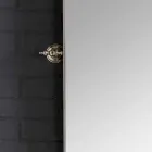 Bathroom set with white ceramic double console on Linear structure Viadurini