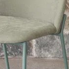 طقم من كرسيين لغرفة المعيشة مصنوعين من القماش والمعدن، صنع في إيطاليا - آيفي Viadurini