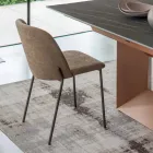 طقم من كرسيين لغرفة المعيشة مصنوعين من القماش والمعدن، صنع في إيطاليا - آيفي Viadurini