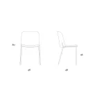 طقم من كرسيين لغرفة المعيشة مصنوعين من القماش والمعدن، صنع في إيطاليا - آيفي Viadurini