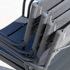 مجموعة من 4 كراسي حديقة معدنية مجلفنة وباتيلين - بريستيجيو Viadurini