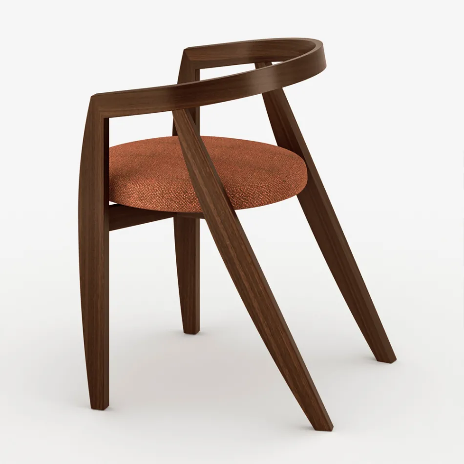 طقم من 4 كراسي عصرية مصنوعة من خشب صلب عالي الجودة في إيطاليا - فيلا Viadurini