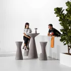 كرسي حديقة مرتفع من البولي إيثيلين الملون، صنع في إيطاليا - ديزموند Viadurini