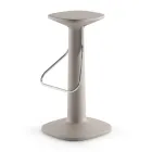 كرسي بتصميم عالي الجودة مصنوع من البولي إيثيلين والفولاذ المقاوم للصدأ، صنع في إيطاليا - بيتو Viadurini