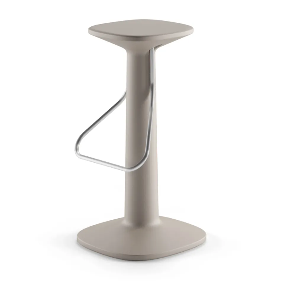 كرسي بتصميم عالي الجودة مصنوع من البولي إيثيلين والفولاذ المقاوم للصدأ، صنع في إيطاليا - بيتو Viadurini