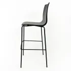 كرسي مطبخ من الفولاذ والبوليمرات المصنوعة في إيطاليا - قطعتان - جارلاند Viadurini