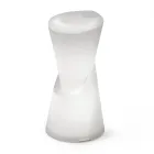 كرسي خارجي مضيء من البولي إيثيلين الأبيض، صنع في إيطاليا - لون الفراولة Viadurini