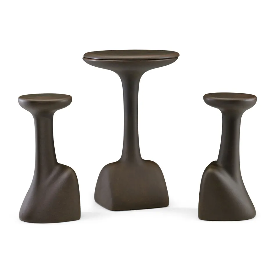 كرسي حديقة من البولي إيثيلين الملون مصنوع في إيطاليا - سترومبولي Viadurini