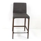 كرسي داخلي من خشب الدردار والجلد الصناعي، صنع في إيطاليا - فلوكي Viadurini