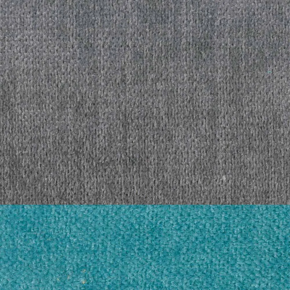 كرسي غرفة معيشة بتصميم قماش مع حافة ومعدن أنثراسيت - سكارات Viadurini