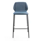 كرسي غرفة معيشة بتصميم عصري أنيق مصنوع من القماش مع حافة - سكارات Viadurini