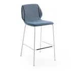 كرسي غرفة معيشة بتصميم عصري أنيق مصنوع من القماش مع حافة - سكارات Viadurini