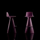 كرسي غرفة المعيشة مصنوع من البولي إيثيلين مع مسند للقدمين - بيضاوي Viadurini