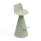 كرسي غرفة المعيشة مصنوع من البولي إيثيلين مع مسند للقدمين - بيضاوي Viadurini