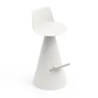 كرسي غرفة المعيشة مصنوع من البولي إيثيلين مع مسند للقدمين - بيضاوي Viadurini