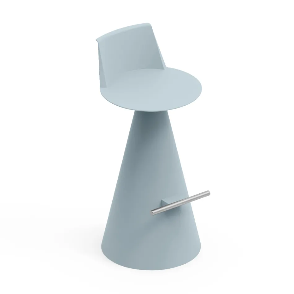 كرسي غرفة المعيشة مصنوع من البولي إيثيلين مع مسند للقدمين - بيضاوي Viadurini