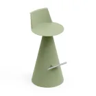 كرسي غرفة المعيشة مصنوع من البولي إيثيلين مع مسند للقدمين - بيضاوي Viadurini