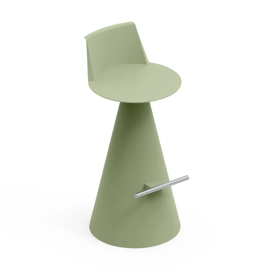 كرسي غرفة المعيشة مصنوع من البولي إيثيلين مع مسند للقدمين - بيضاوي Viadurini