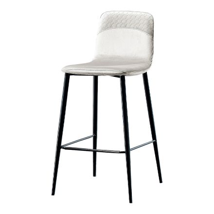 كرسي أنيق بتصميم عصري من المخمل الملون والمعدن - بيزيه Viadurini