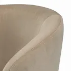 كرسي ثابت بمقعد مخملي وقاعدة فولاذية، صنع في إيطاليا - ألاسيو Viadurini