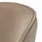 كرسي دوار بمقعد مخملي وقاعدة فولاذية، صنع في إيطاليا - أدريا Viadurini