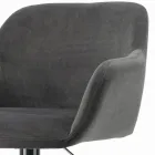 كرسي دوار بمقعد مبطن وقاعدة فولاذية، صنع في إيطاليا - أرونا Viadurini