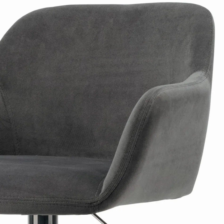 كرسي دوار بمقعد مبطن وقاعدة فولاذية، صنع في إيطاليا - أرونا Viadurini