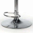 كرسي دوار قابل للتعديل في الارتفاع مصنوع من المخمل والفولاذ - ألاسيو Viadurini