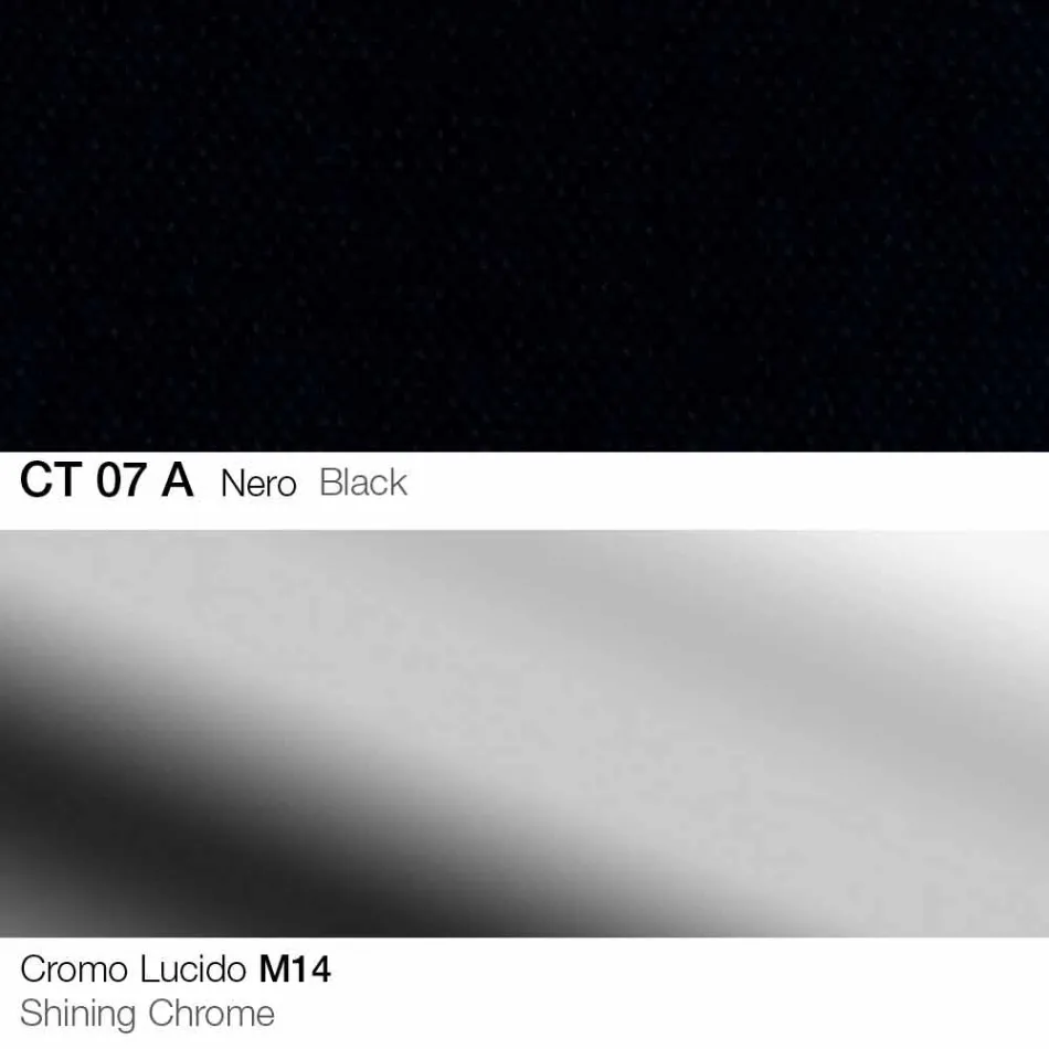 كرسي دوار مصنوع من القماش والفولاذ مع رافعة غازية، صنع في إيطاليا - ماركيزي Viadurini