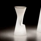 كرسي خارجي مضيء مصنوع من البولي إيثيلين مزود بإضاءة LED، صنع في إيطاليا - ديزموند Viadurini