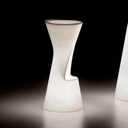 كرسي خارجي مضيء مصنوع من البولي إيثيلين مزود بإضاءة LED، صنع في إيطاليا - ديزموند Viadurini