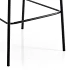 كرسي مطبخ عصري من المخمل المبطن الملون - سكارات Viadurini