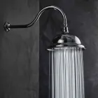 رأس دش مضاد للترسبات الكلسية مصنوع من الفولاذ والنحاس الكلاسيكي، صنع في إيطاليا - مينجو Viadurini