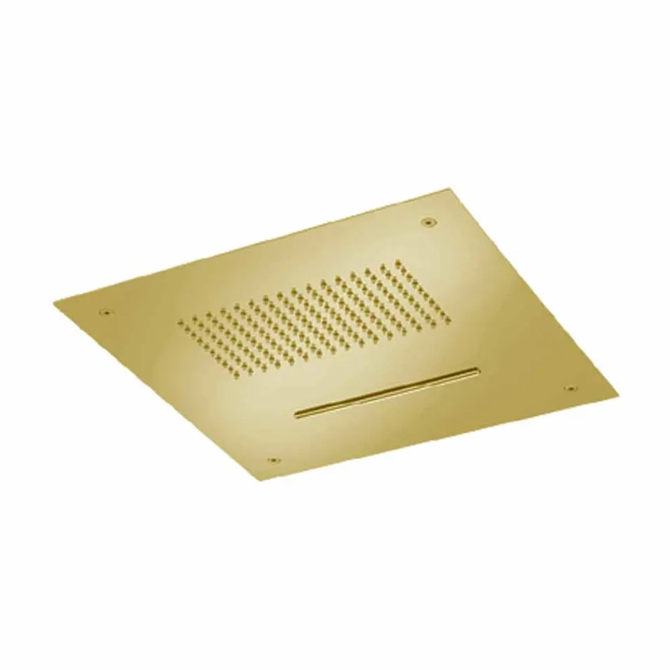 رأس دش سقف فولاذي مع فوهة مزدوجة صنع في إيطاليا - كوينتو Viadurini