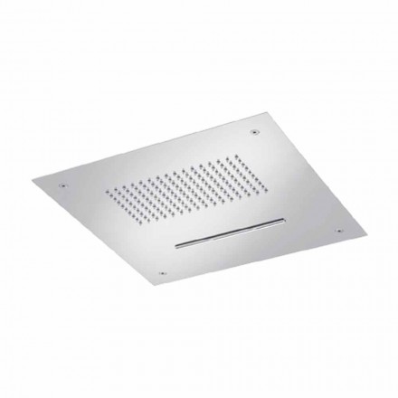 رأس دش سقف فولاذي مع فوهة مزدوجة صنع في إيطاليا - كوينتو Viadurini