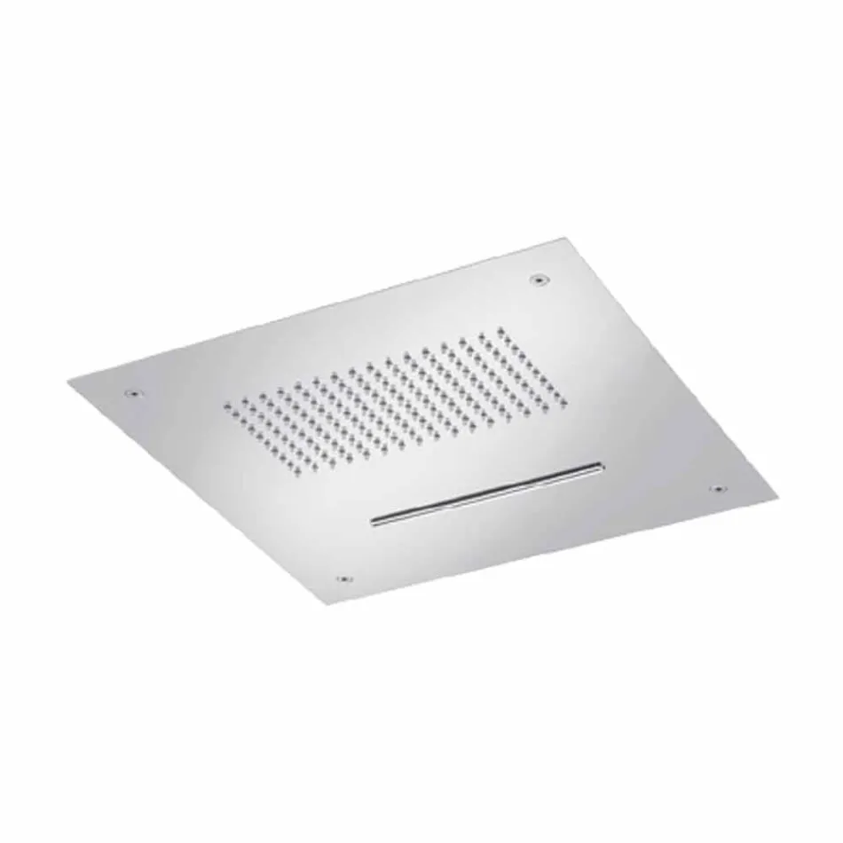 رأس دش سقف فولاذي مع فوهة مزدوجة صنع في إيطاليا - كوينتو Viadurini