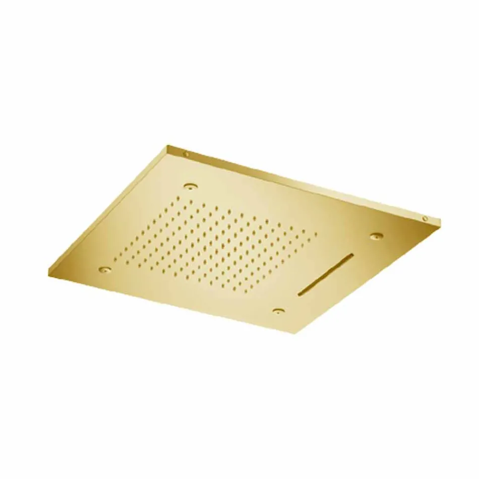 رأس دش سقفي من الفولاذ المقاوم للصدأ مزود بثلاث فتحات، صنع في إيطاليا - فريدو Viadurini