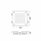 رأس دش سقفي أحادي الفوهة من الفولاذ المقاوم للصدأ، صنع في إيطاليا - كاورو Viadurini