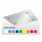 رأس دش فولاذي مزود بتقنية العلاج بالألوان والبلوتوث، صنع في إيطاليا - Elbo Viadurini