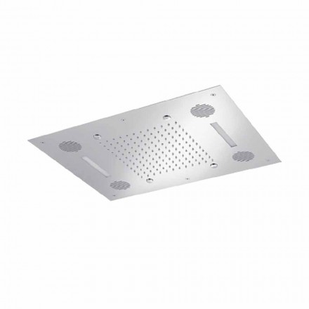 رأس دش فولاذي مزود بتقنية العلاج بالألوان والبلوتوث، صنع في إيطاليا - Elbo Viadurini