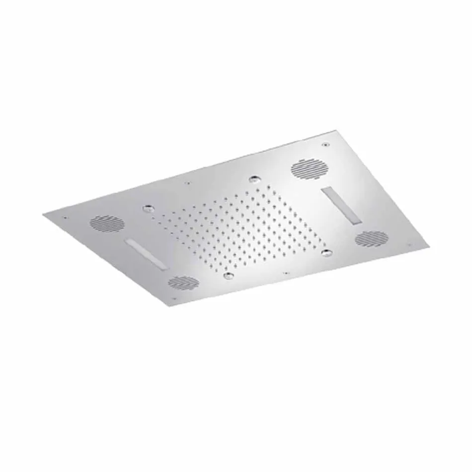 رأس دش فولاذي مزود بتقنية العلاج بالألوان والبلوتوث، صنع في إيطاليا - Elbo Viadurini